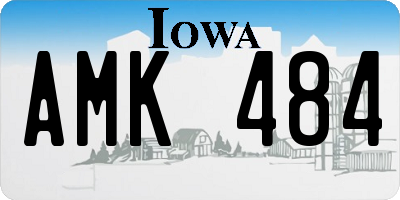 IA license plate AMK484