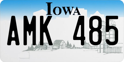 IA license plate AMK485