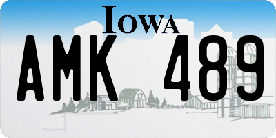 IA license plate AMK489