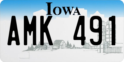 IA license plate AMK491