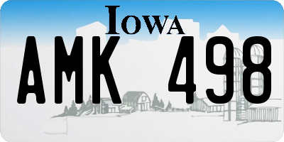 IA license plate AMK498