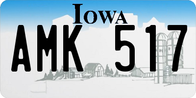 IA license plate AMK517