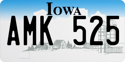 IA license plate AMK525