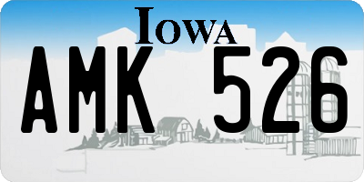 IA license plate AMK526