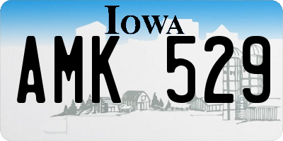 IA license plate AMK529