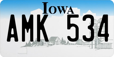 IA license plate AMK534