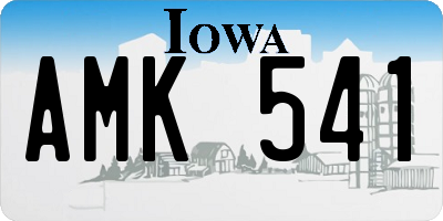 IA license plate AMK541