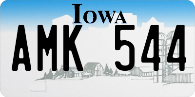 IA license plate AMK544