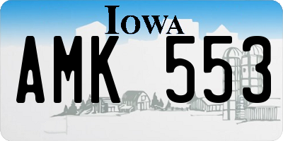 IA license plate AMK553