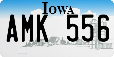 IA license plate AMK556