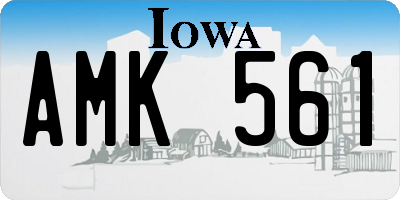 IA license plate AMK561