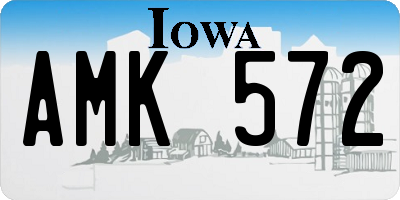 IA license plate AMK572