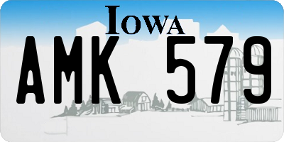 IA license plate AMK579