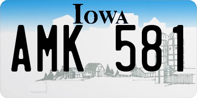 IA license plate AMK581