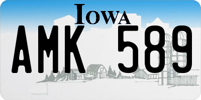 IA license plate AMK589