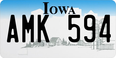 IA license plate AMK594