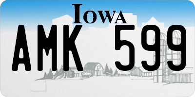 IA license plate AMK599