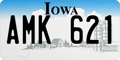 IA license plate AMK621