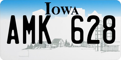 IA license plate AMK628