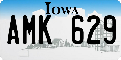 IA license plate AMK629