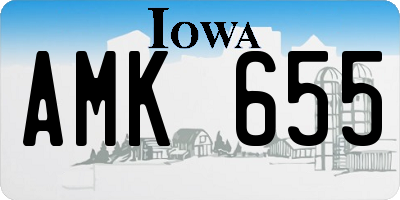 IA license plate AMK655