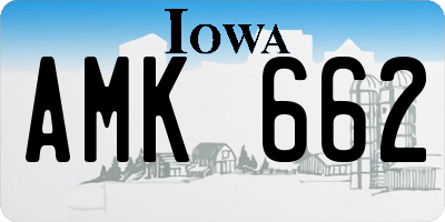 IA license plate AMK662