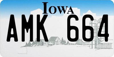 IA license plate AMK664