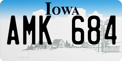 IA license plate AMK684