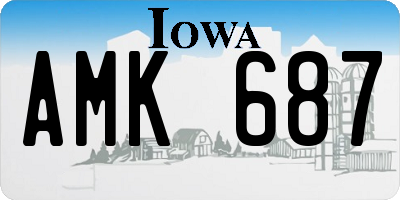 IA license plate AMK687