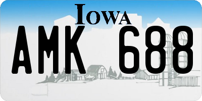 IA license plate AMK688
