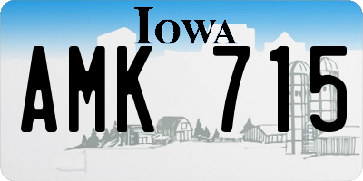 IA license plate AMK715