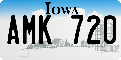 IA license plate AMK720