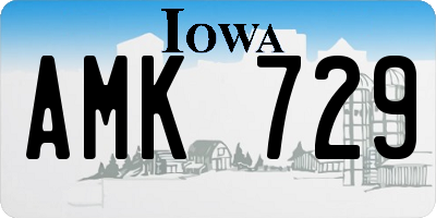 IA license plate AMK729