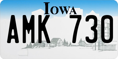 IA license plate AMK730