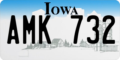 IA license plate AMK732