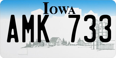 IA license plate AMK733