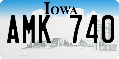 IA license plate AMK740