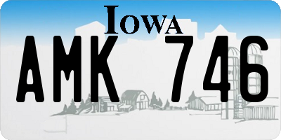 IA license plate AMK746
