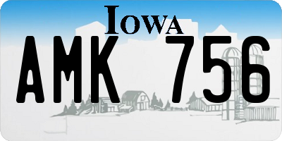 IA license plate AMK756