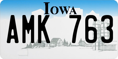 IA license plate AMK763