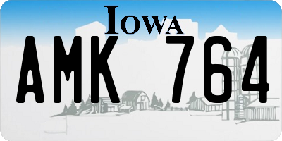 IA license plate AMK764