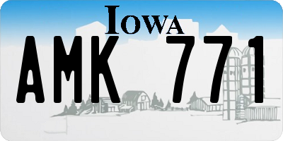 IA license plate AMK771