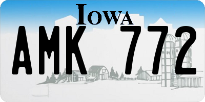 IA license plate AMK772