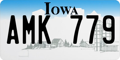 IA license plate AMK779