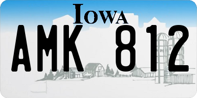 IA license plate AMK812