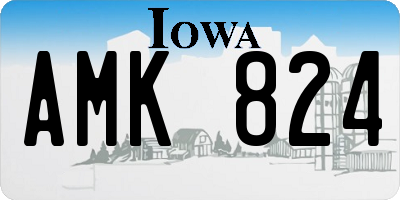 IA license plate AMK824