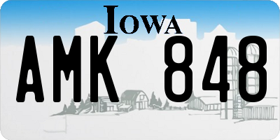 IA license plate AMK848