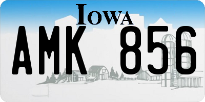 IA license plate AMK856