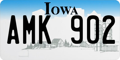 IA license plate AMK902
