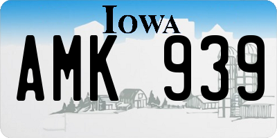 IA license plate AMK939